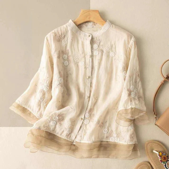 Elite Embroidered Sunset Top Tunic